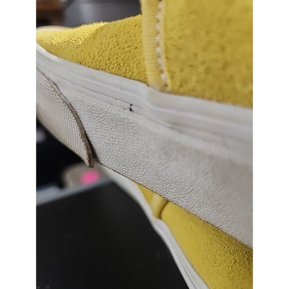 Vans Slip On Suede Shoes Sneakers Mens Size 11.5 Aspen Yellow Mustard 47V Casual main image 13